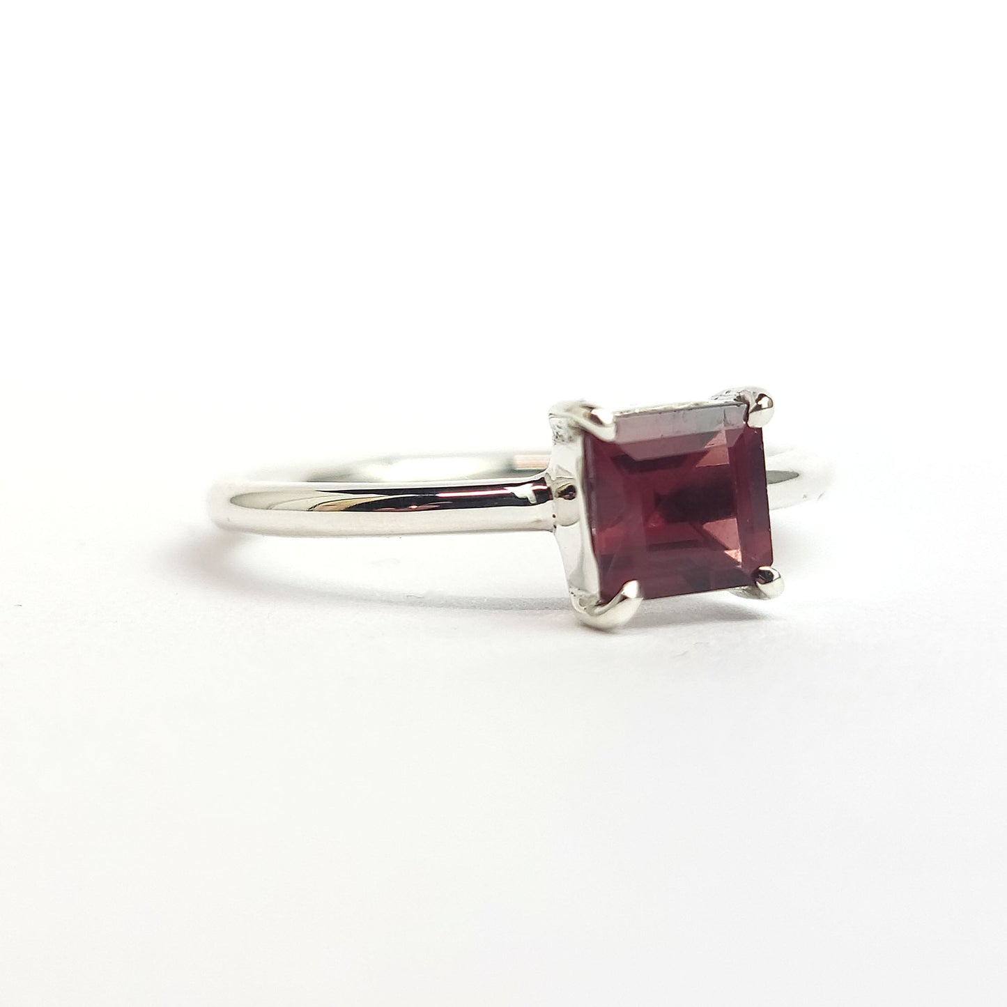 Garnet - Sterling Silver Ring
