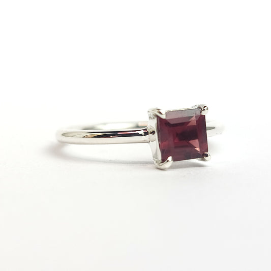 Garnet - Sterling Silver Ring