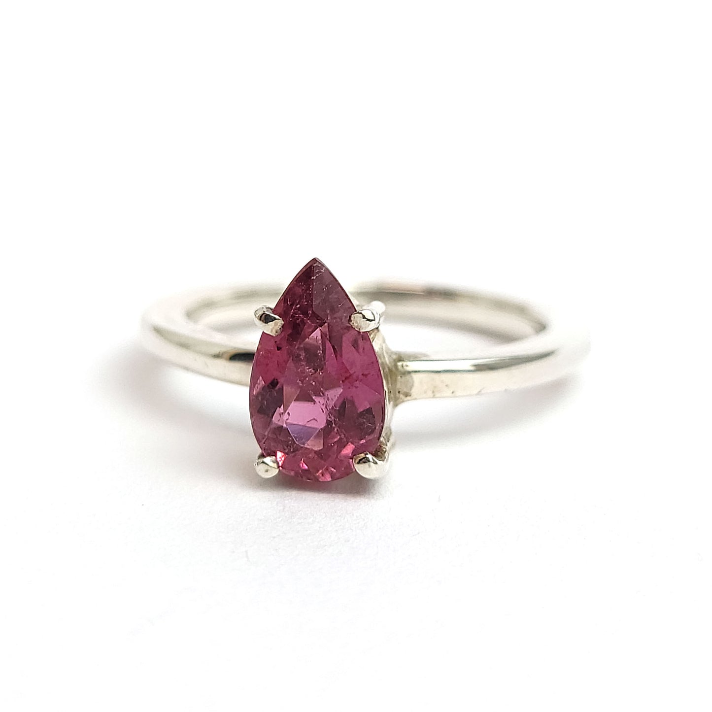 Pink Tourmaline - Sterling Silver Ring
