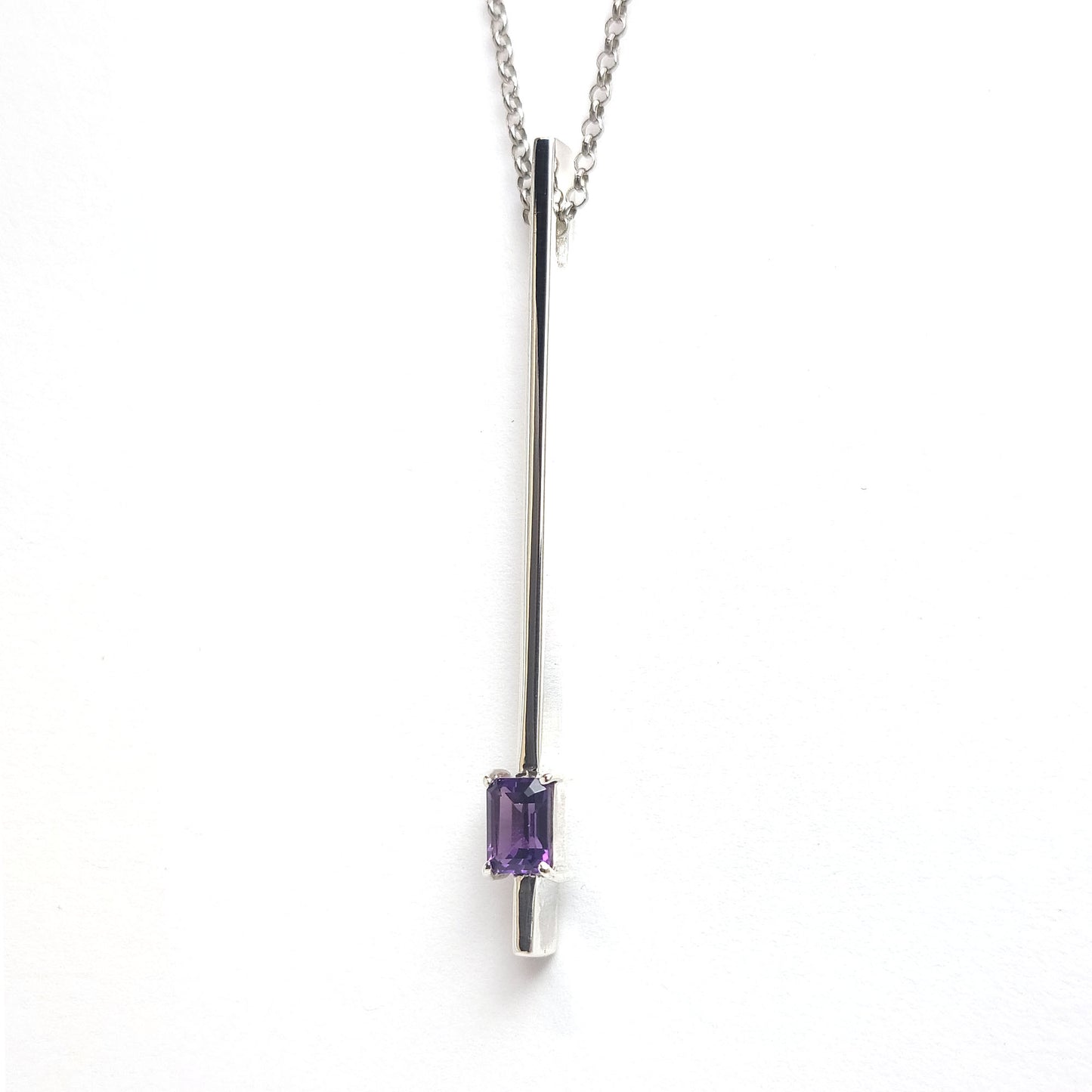 Silver Stick Amethyst