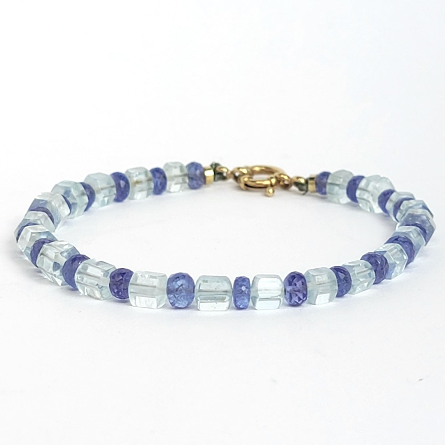 Bracelet Aquamarine and Tanzanite