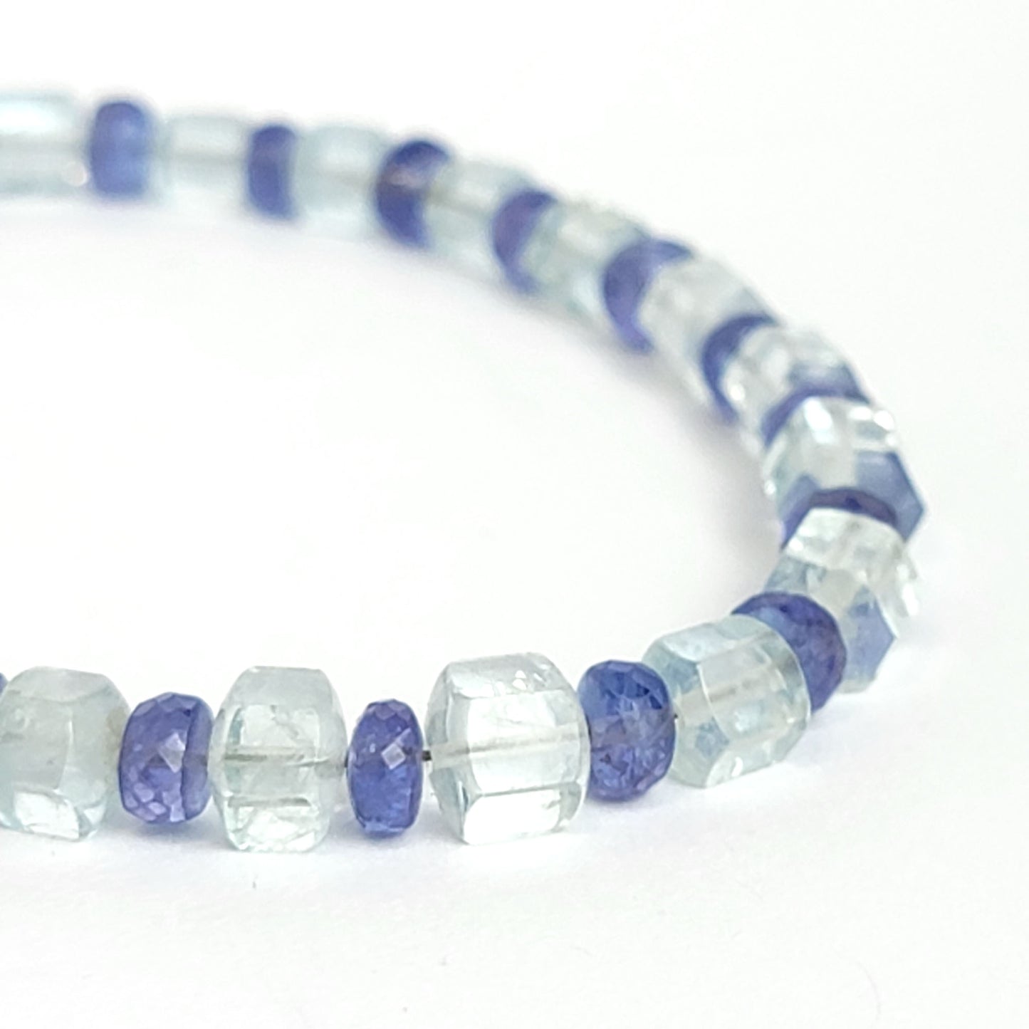 Bracelet Aquamarine and Tanzanite
