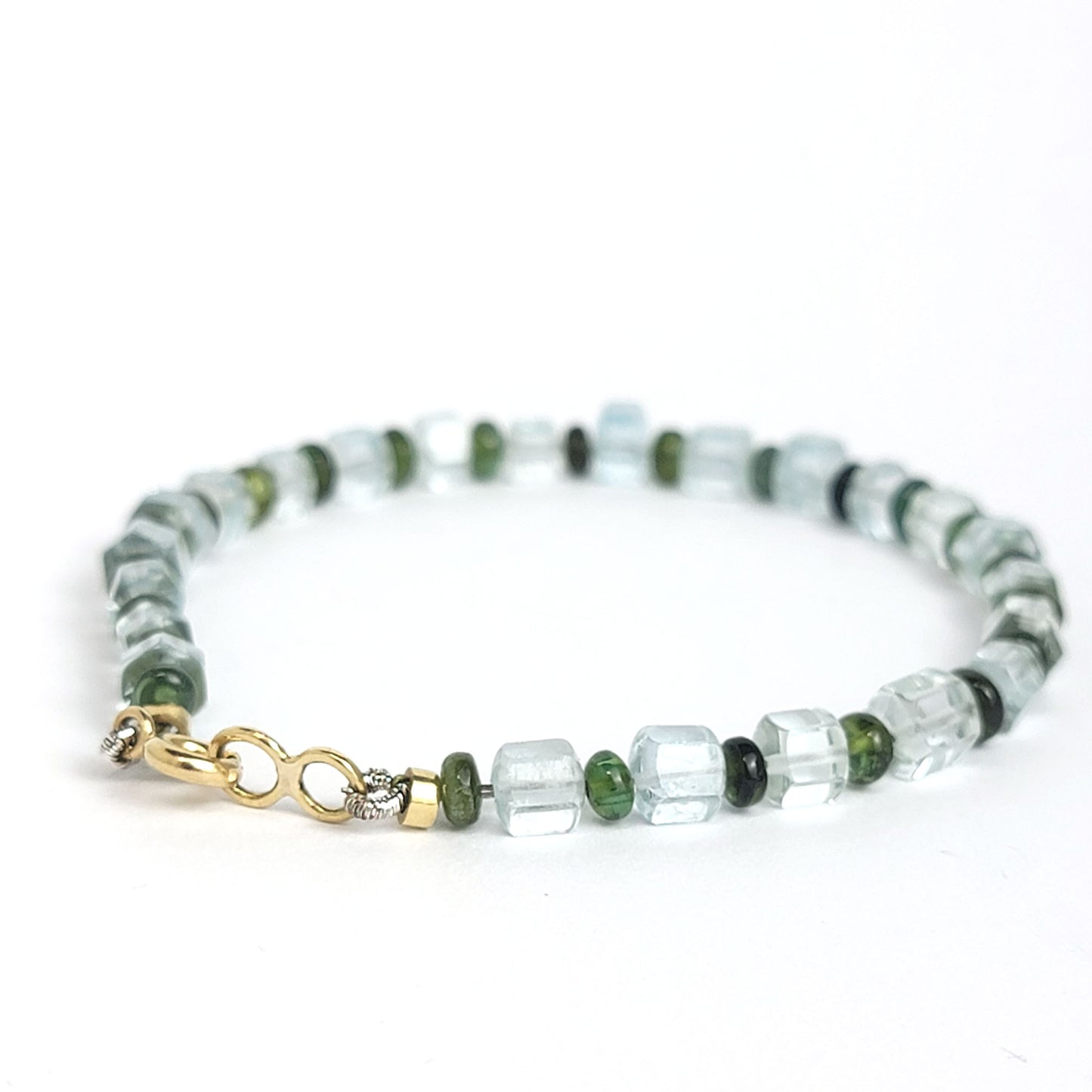 Bracelet Aquamarine and Tourmaline