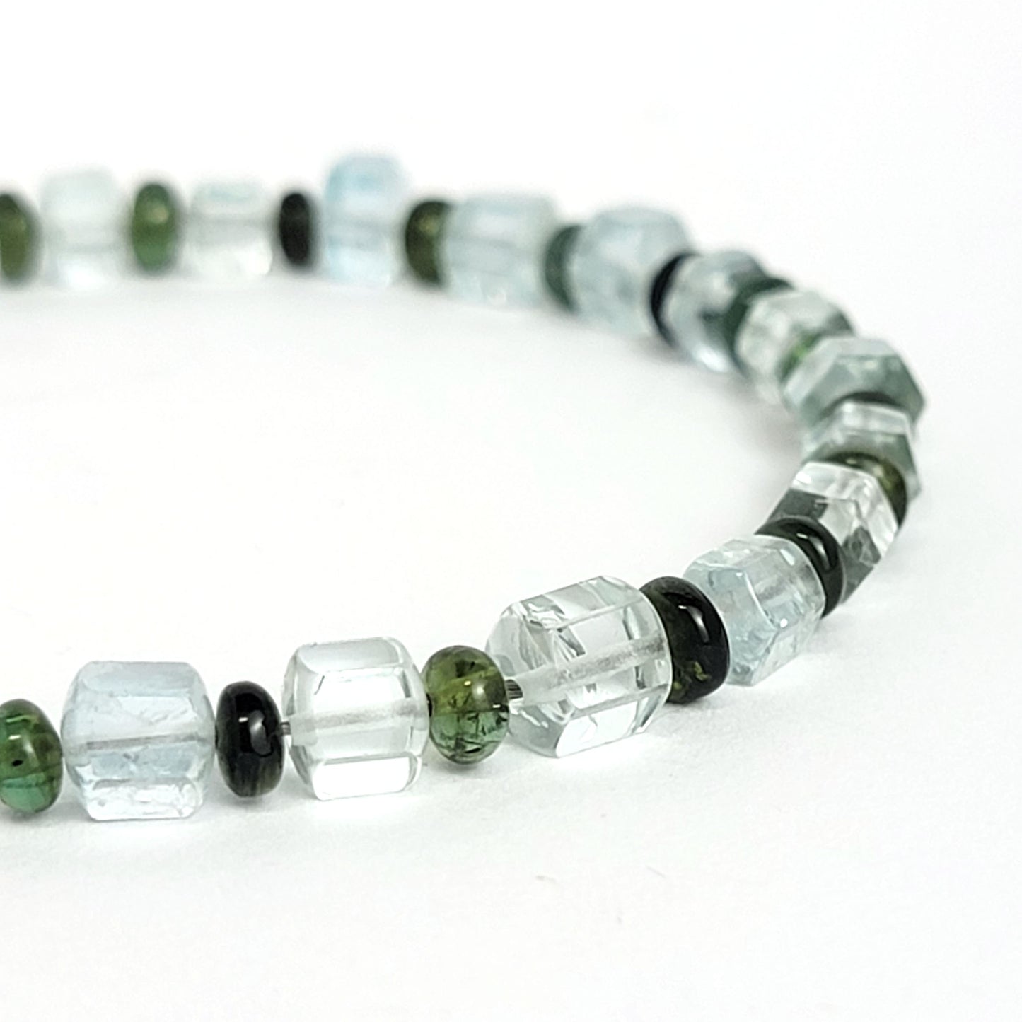 Bracelet Aquamarine and Tourmaline