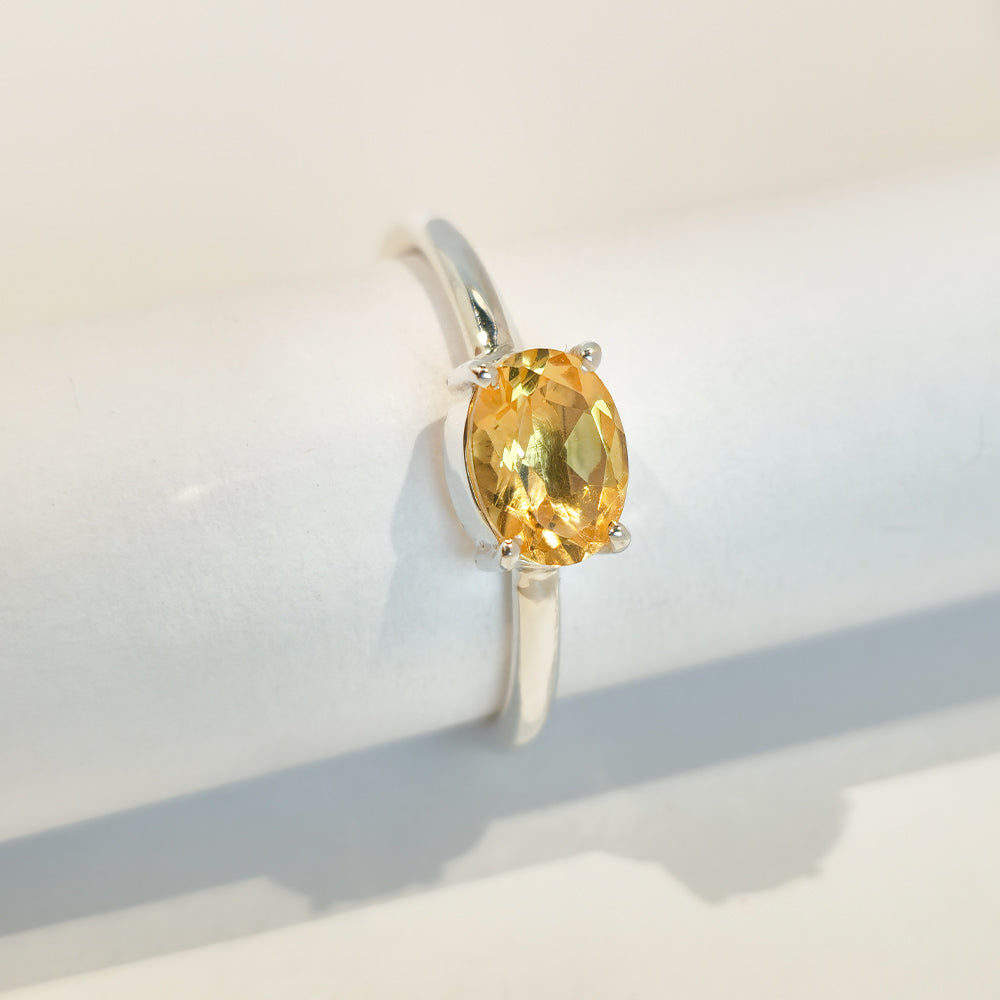 Citrine - Sterling Silver Ring