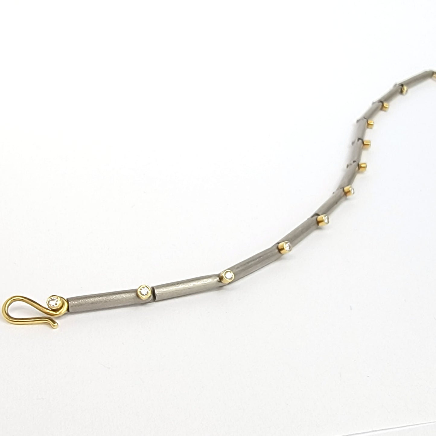 Titanium Bracelet Chain - Diamonds