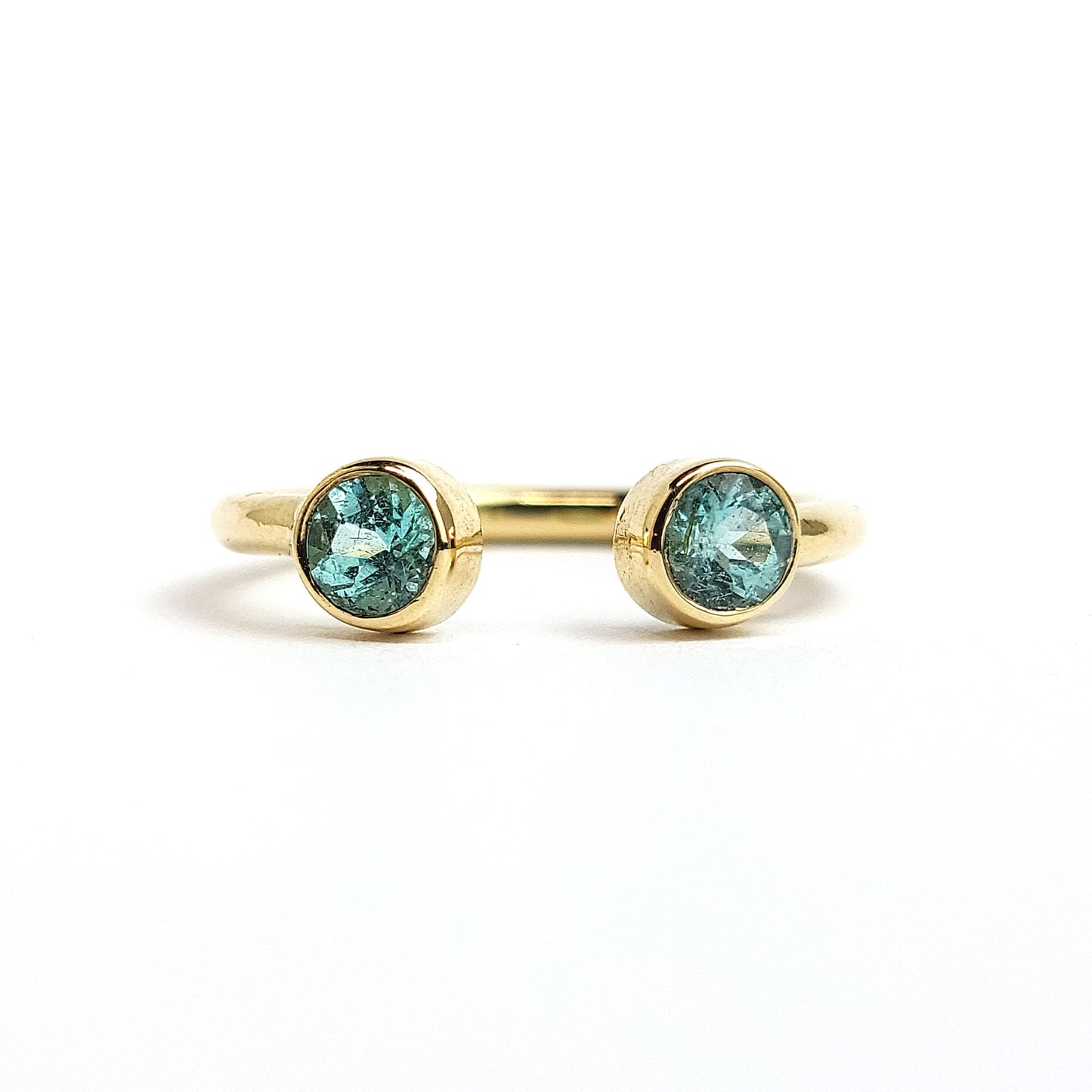 AA-Paraiba Tourmaline - 18k Yellow Gold
