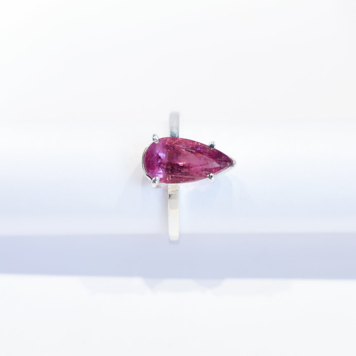 Pink Tourmaline - Sterling Silver Ring