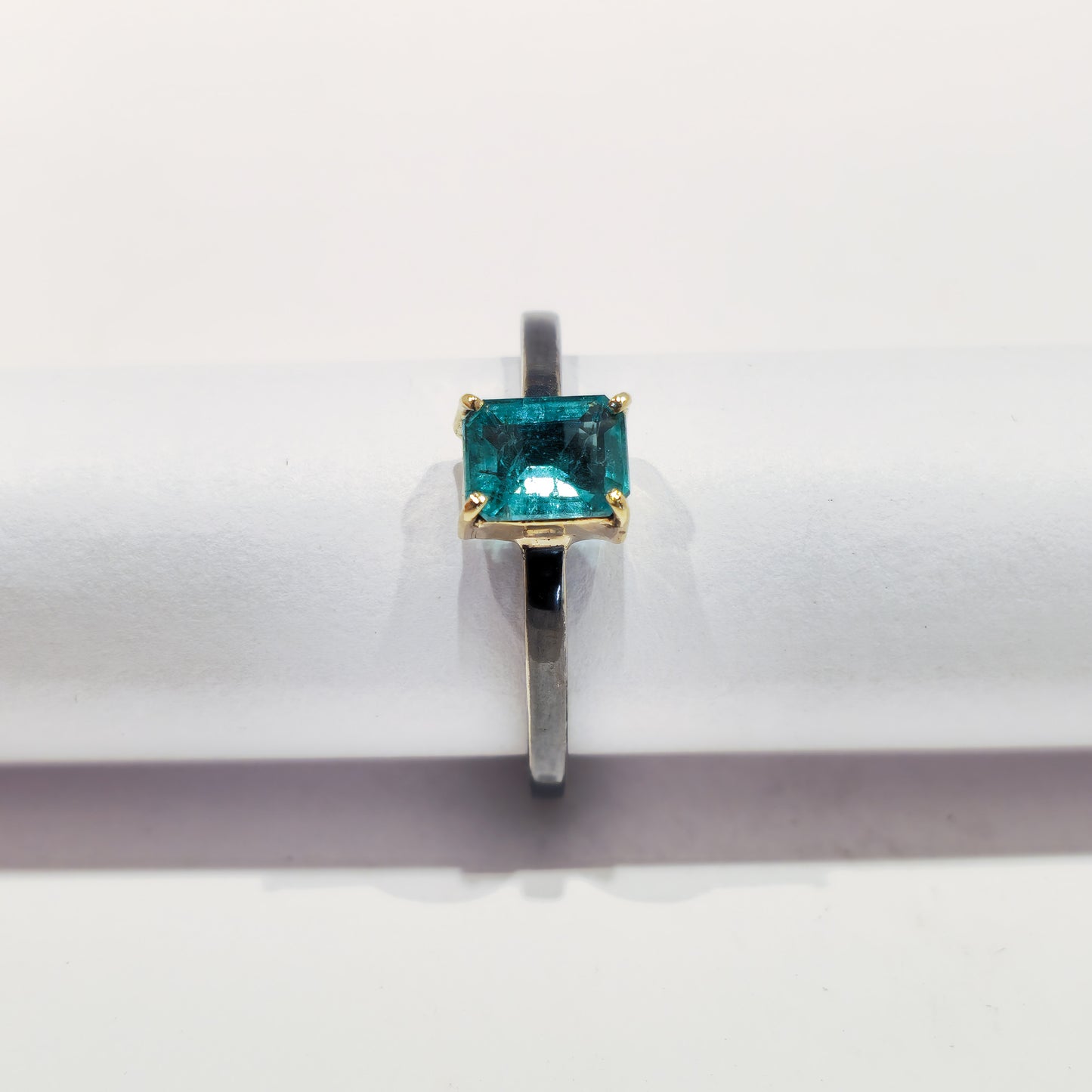 Emerald - 18k Yellow Gold - Sterling Silver