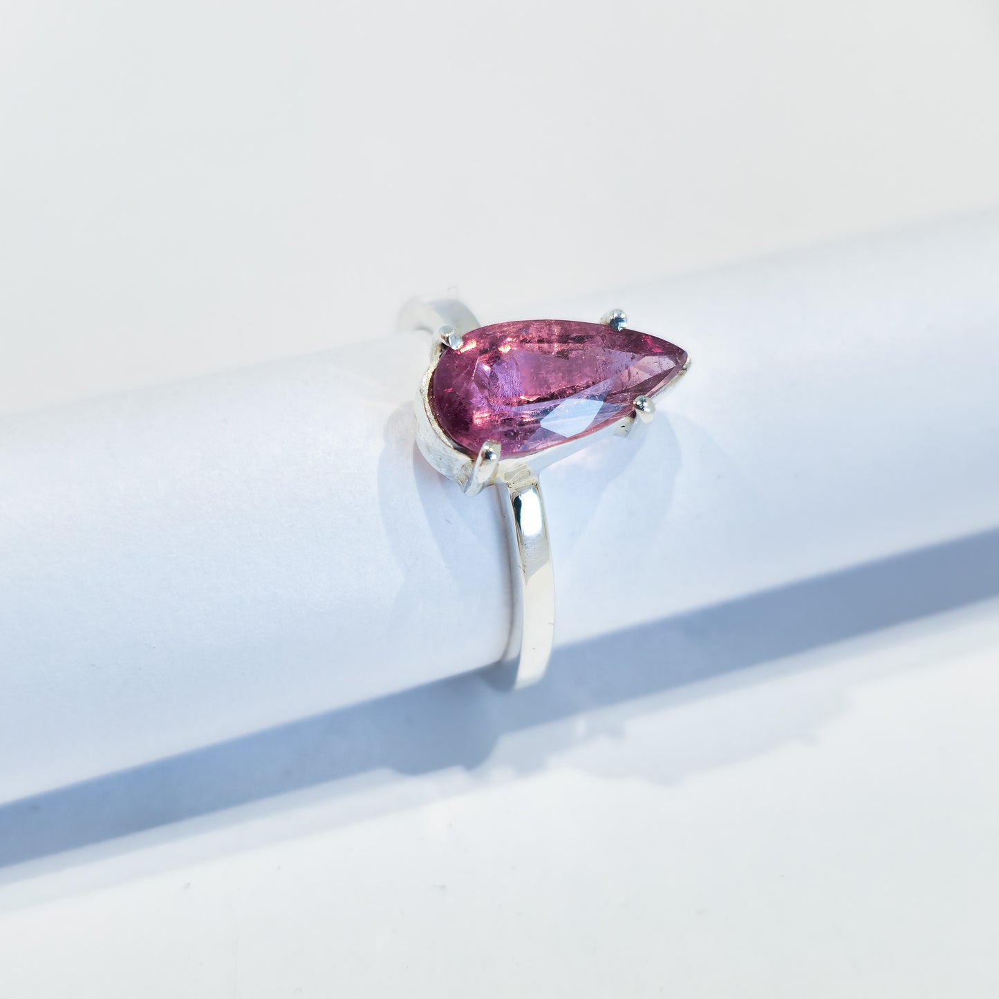 Pink Tourmaline - Sterling Silver Ring