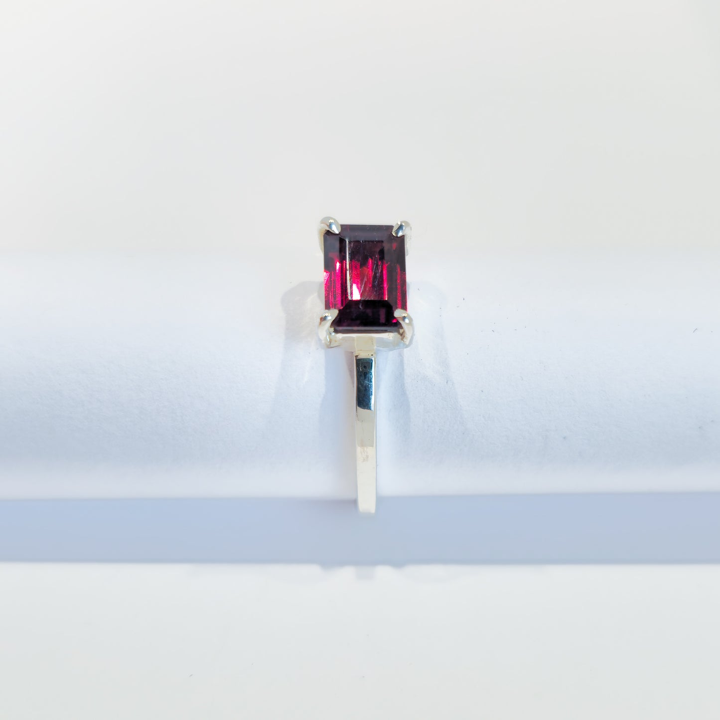 Garnet - Sterling Silver Ring