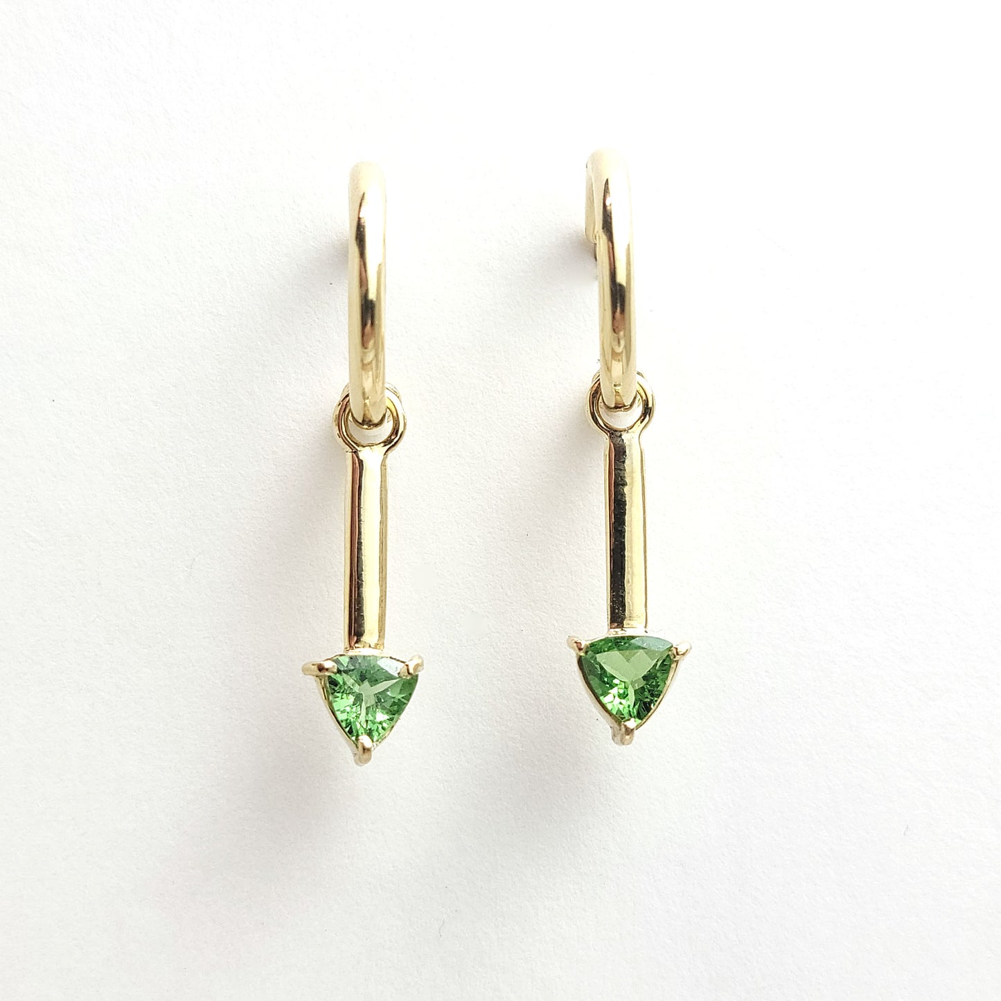 Earrings Loop - Tsavorite