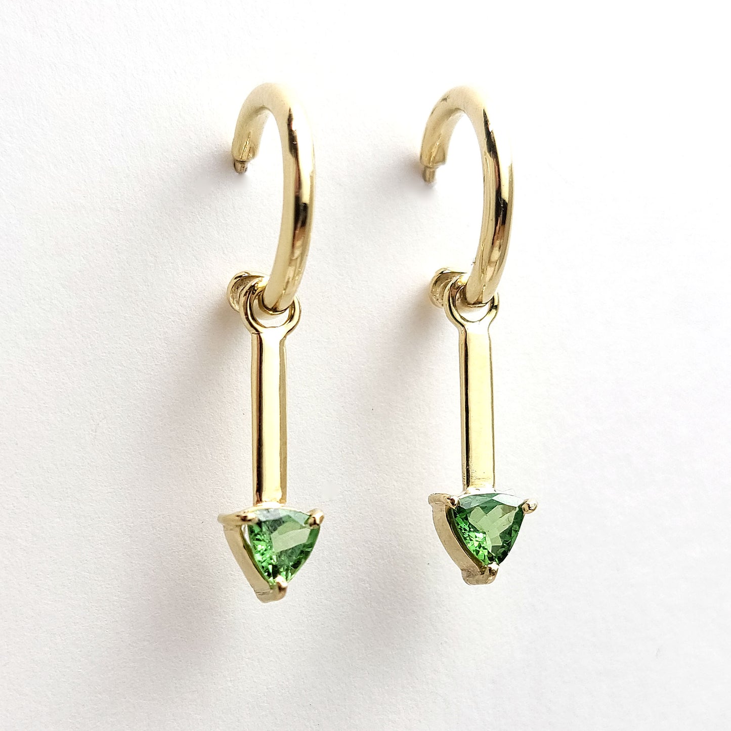 Earrings Loop - Tsavorite