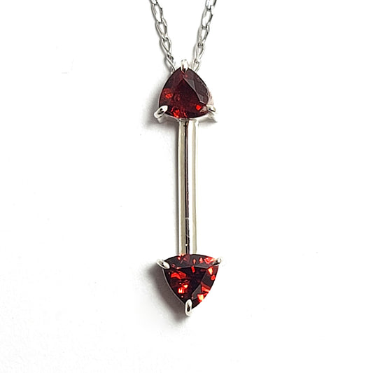 Trillion Pendant Garnet
