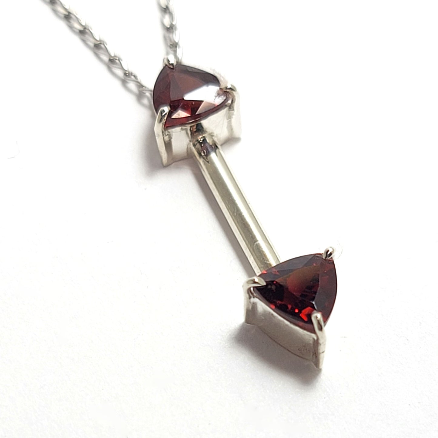 Trillion Pendant Garnet