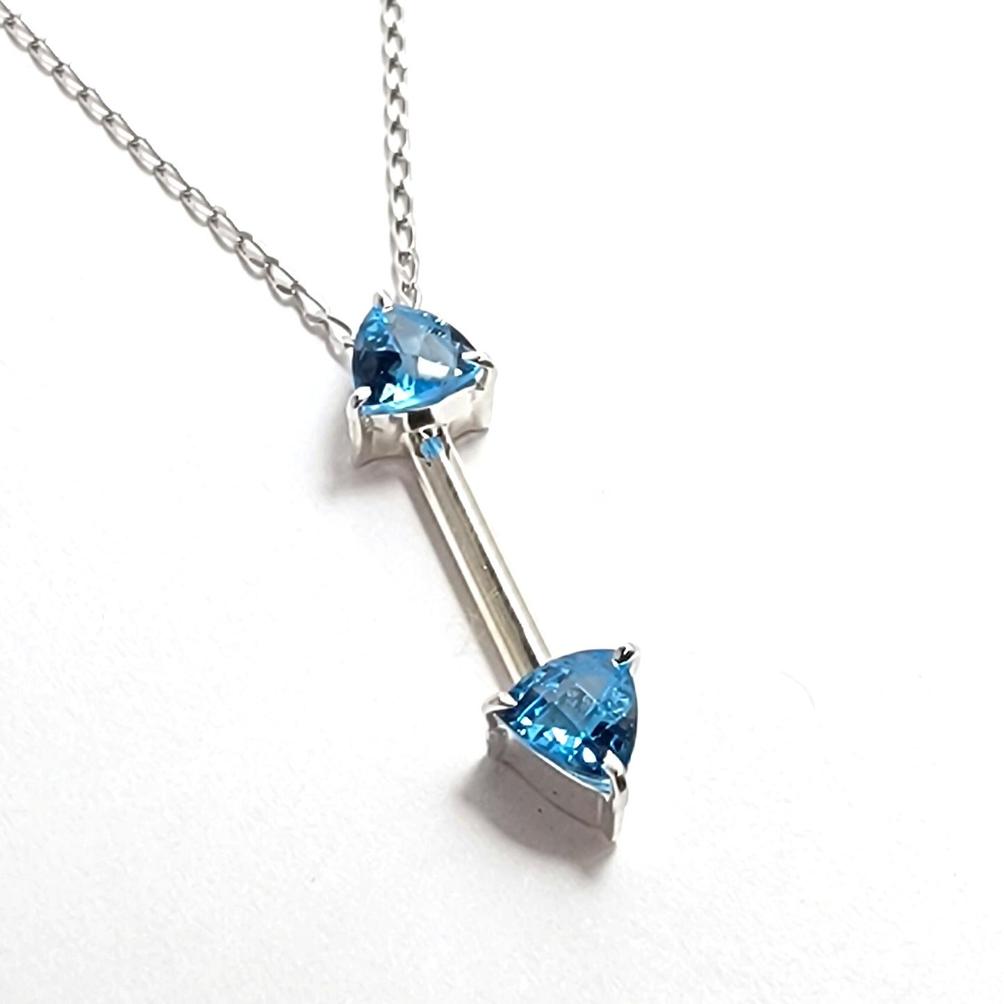 Trillion Pendant Blue Topaz