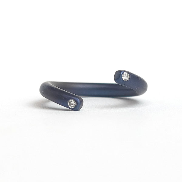 Titanium ring - Diamonds