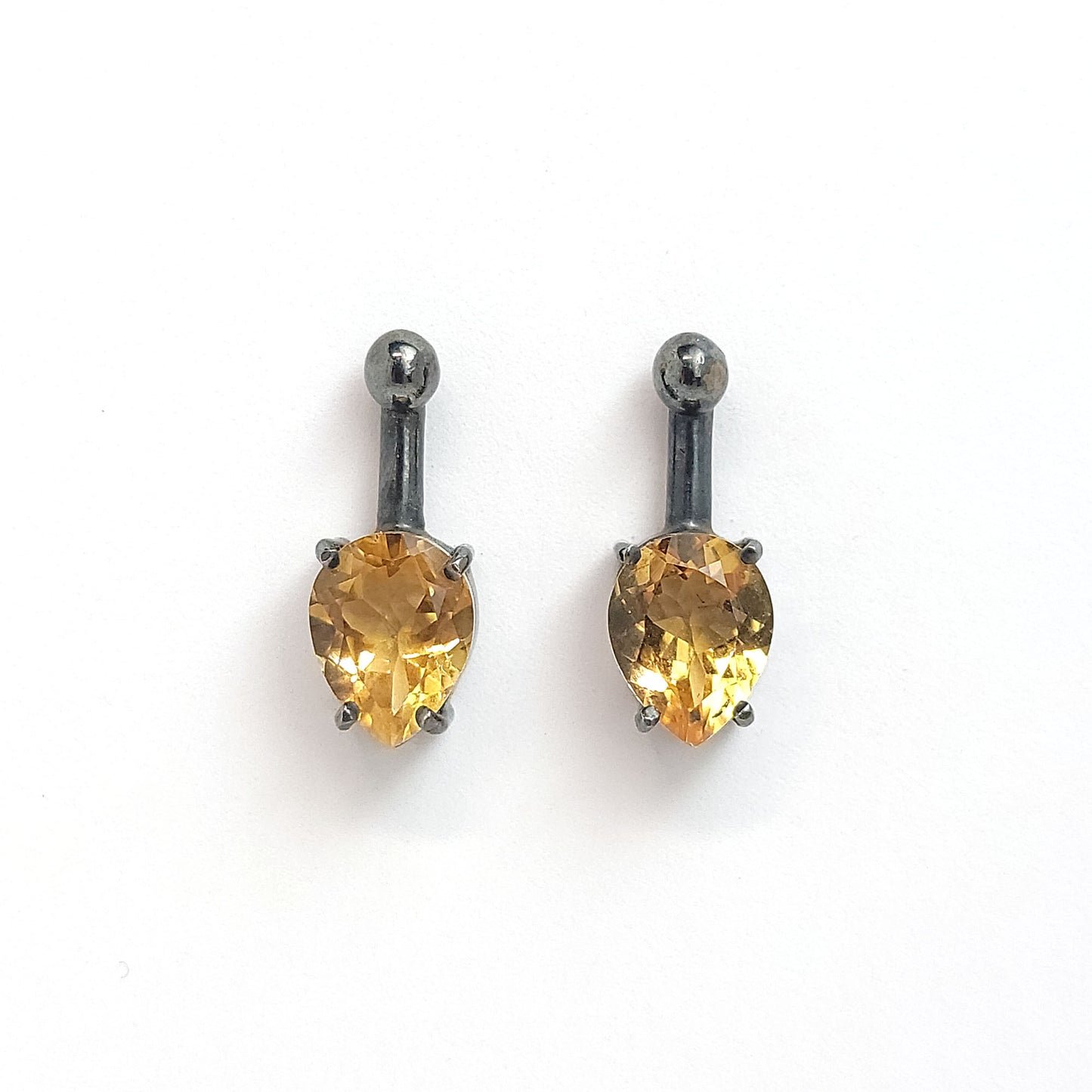 Earrings Satellite - Citrine