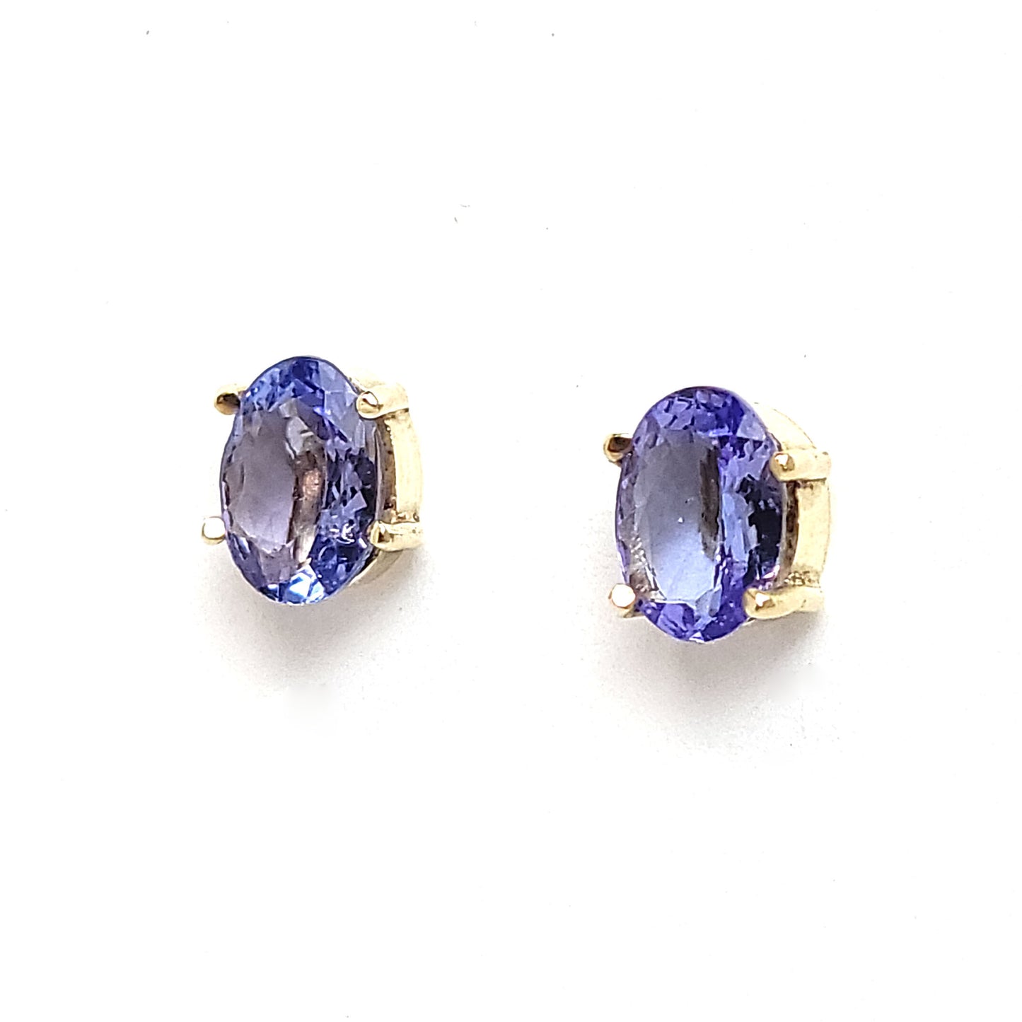 Earrings Solitaire - Tanzanite