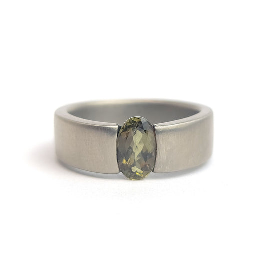 Titanium ring - Andaluzite