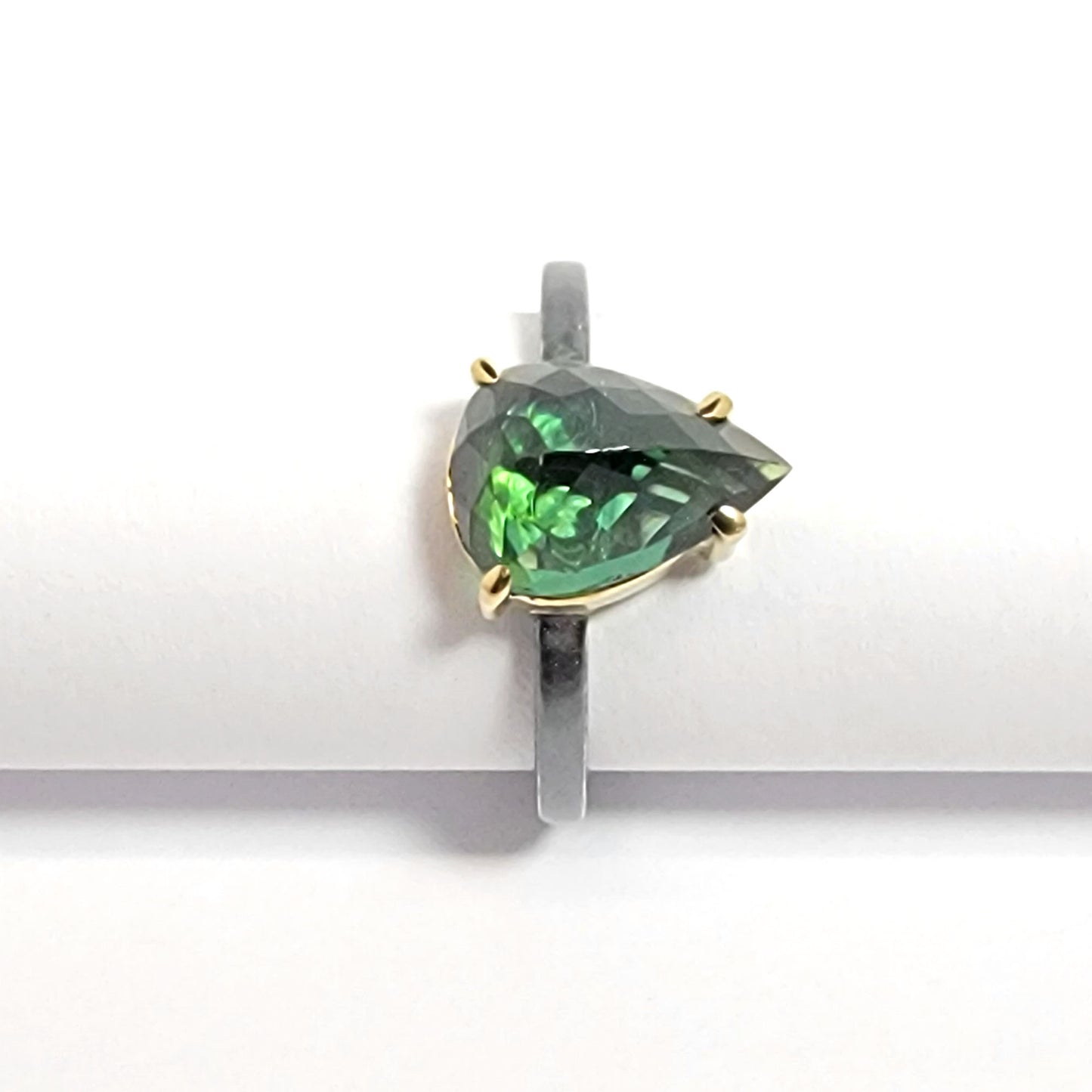 Tourmaline - 18k Yellow Gold - Sterling Silver Ring