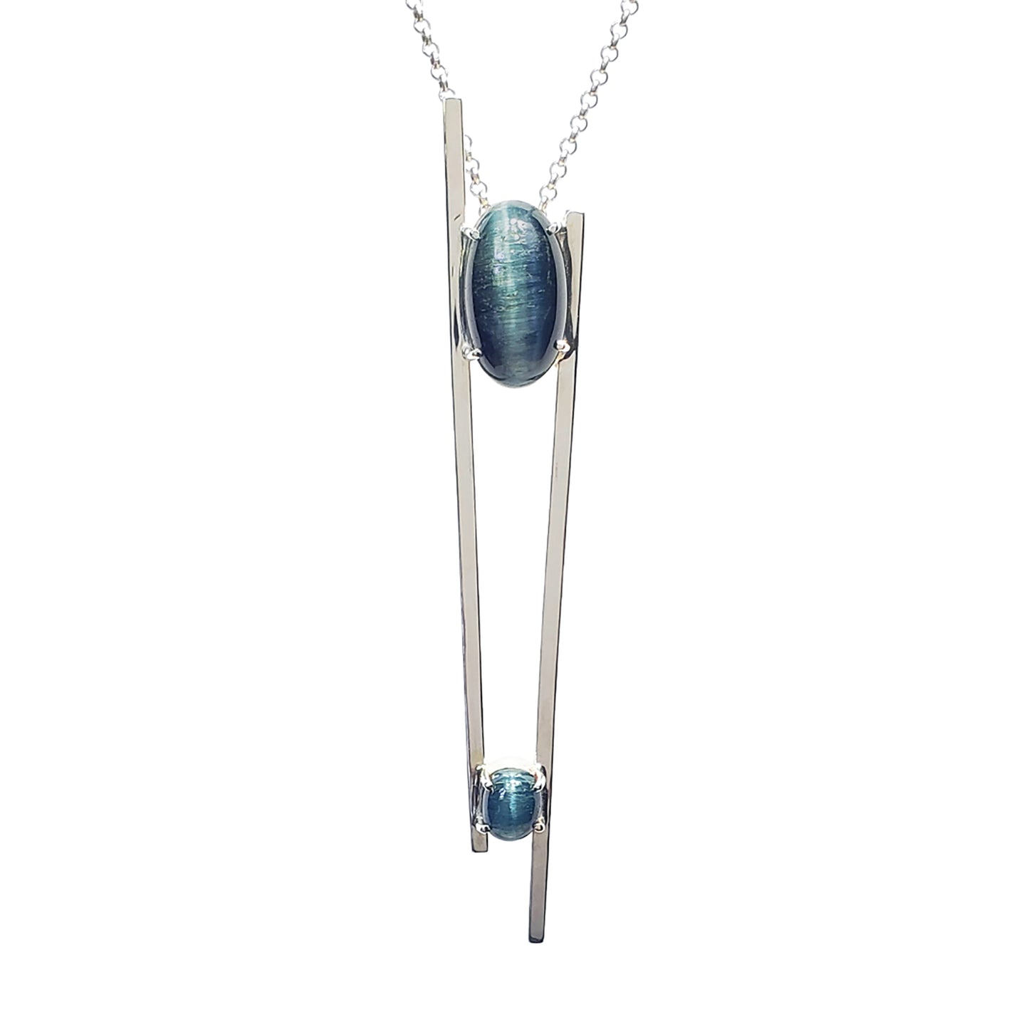 Double Stick Blue Cat's-Eye Tourmalines