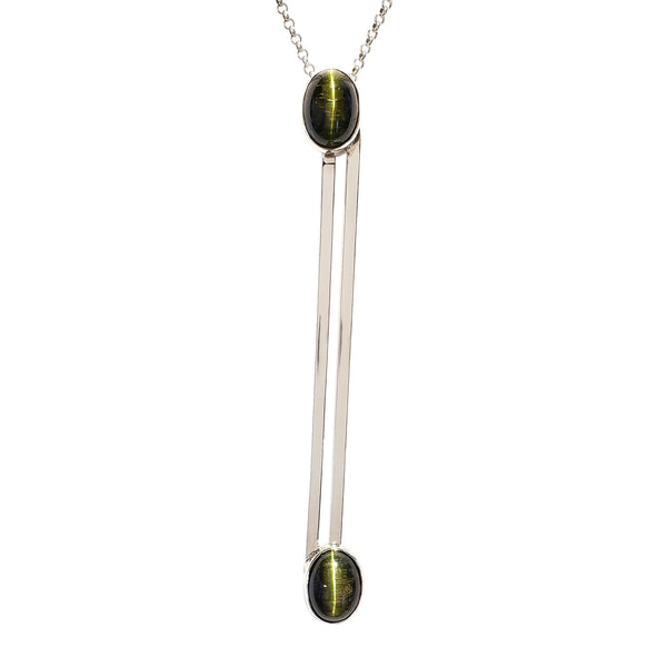 Double Stick Cat's-Eye Green Tourmalines