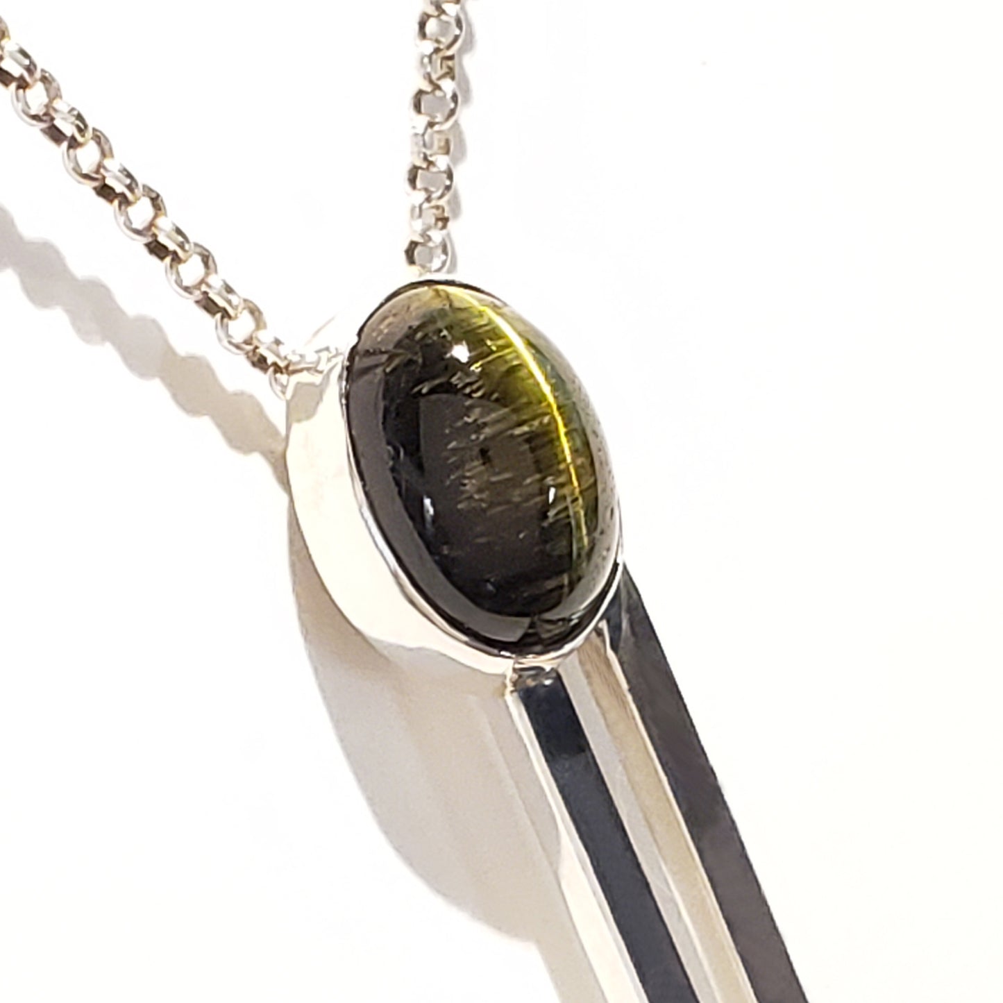 Double Stick Cat's-Eye Green Tourmalines