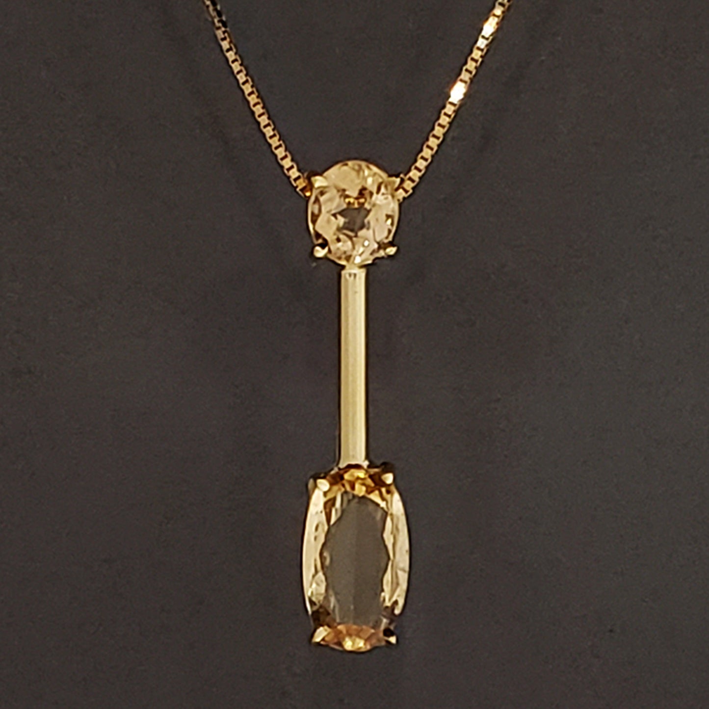 Gold Twins Imperial Topaz