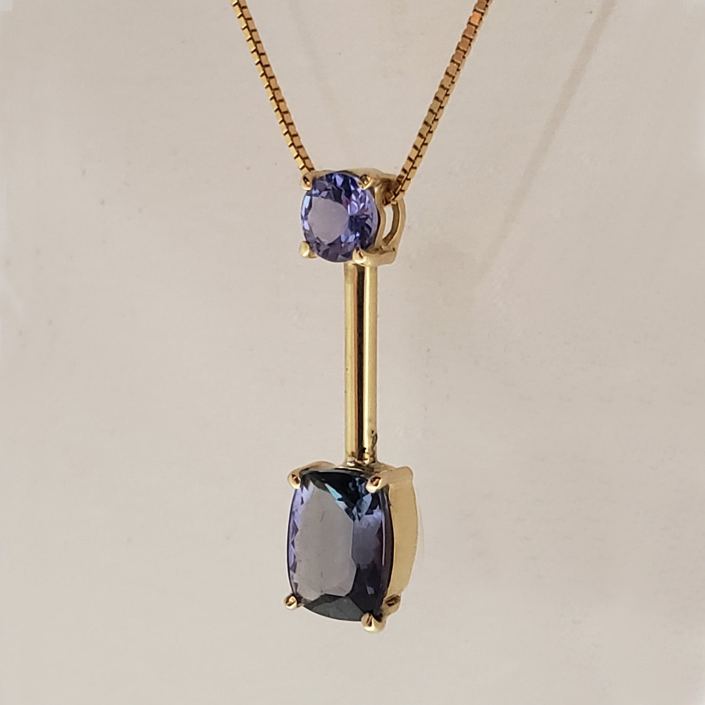 Gold Twins Tanzanite