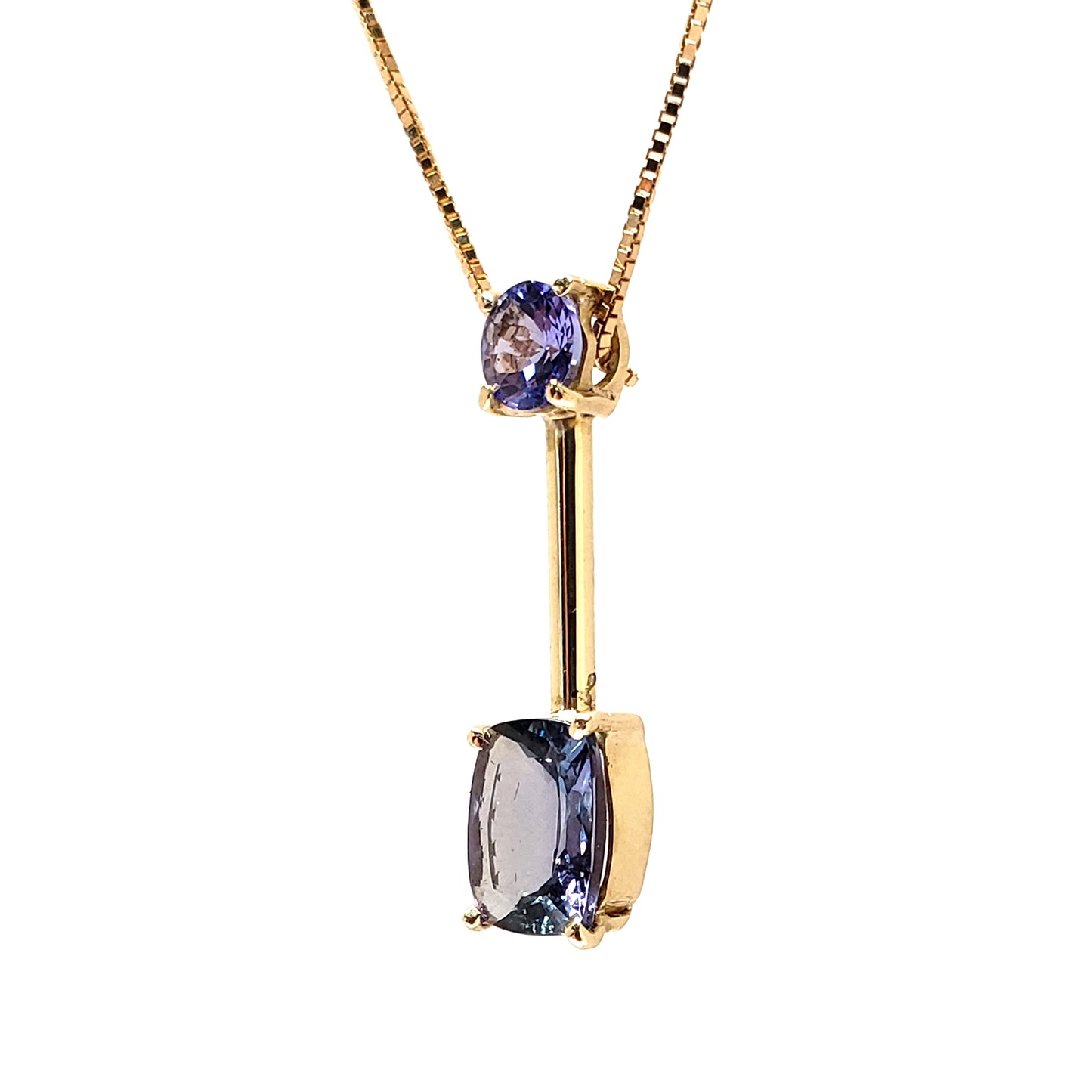 Gold Twins Tanzanite