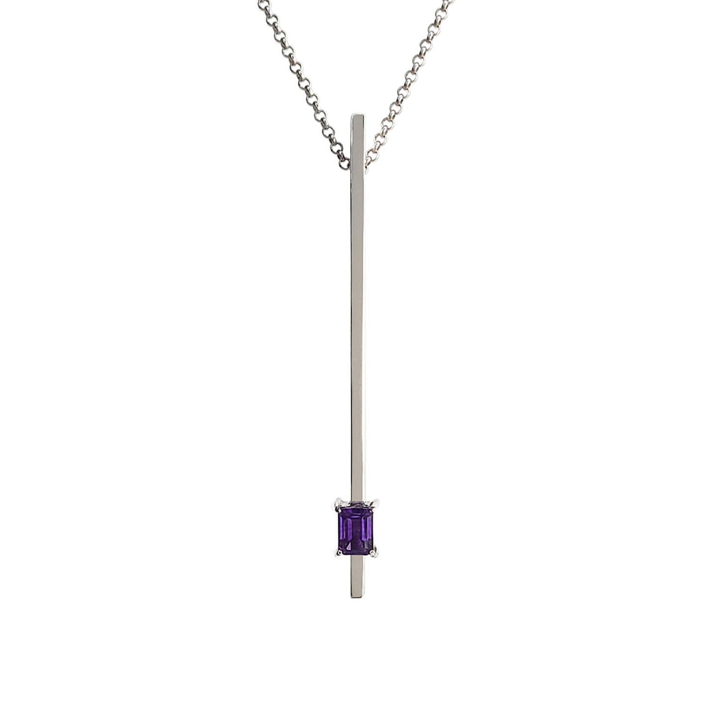 Silver Stick Amethyst