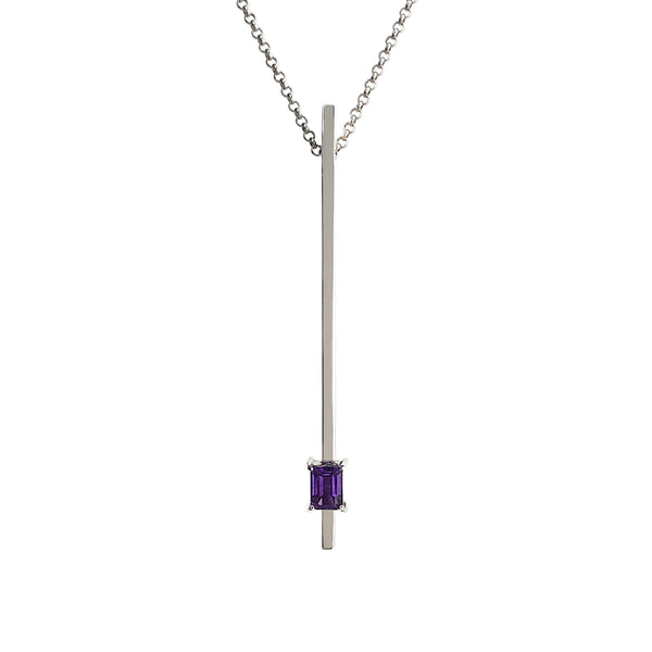 Silver Stick Amethyst