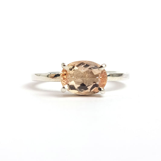 Morganite - Sterling Silver Ring