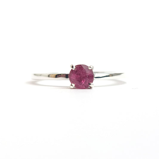 Pink Tourmaline - Sterling Silver Ring