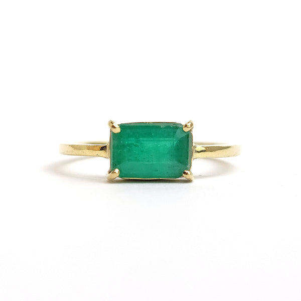 Emerald - 18k Yellow Gold Ring