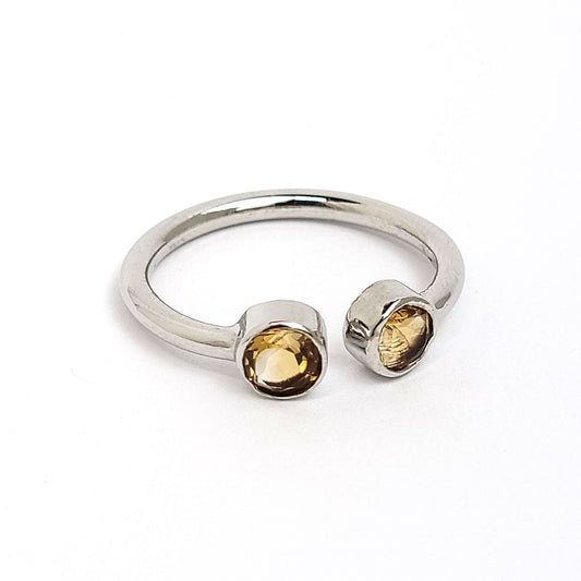 ET Citrine sterling Silver ring