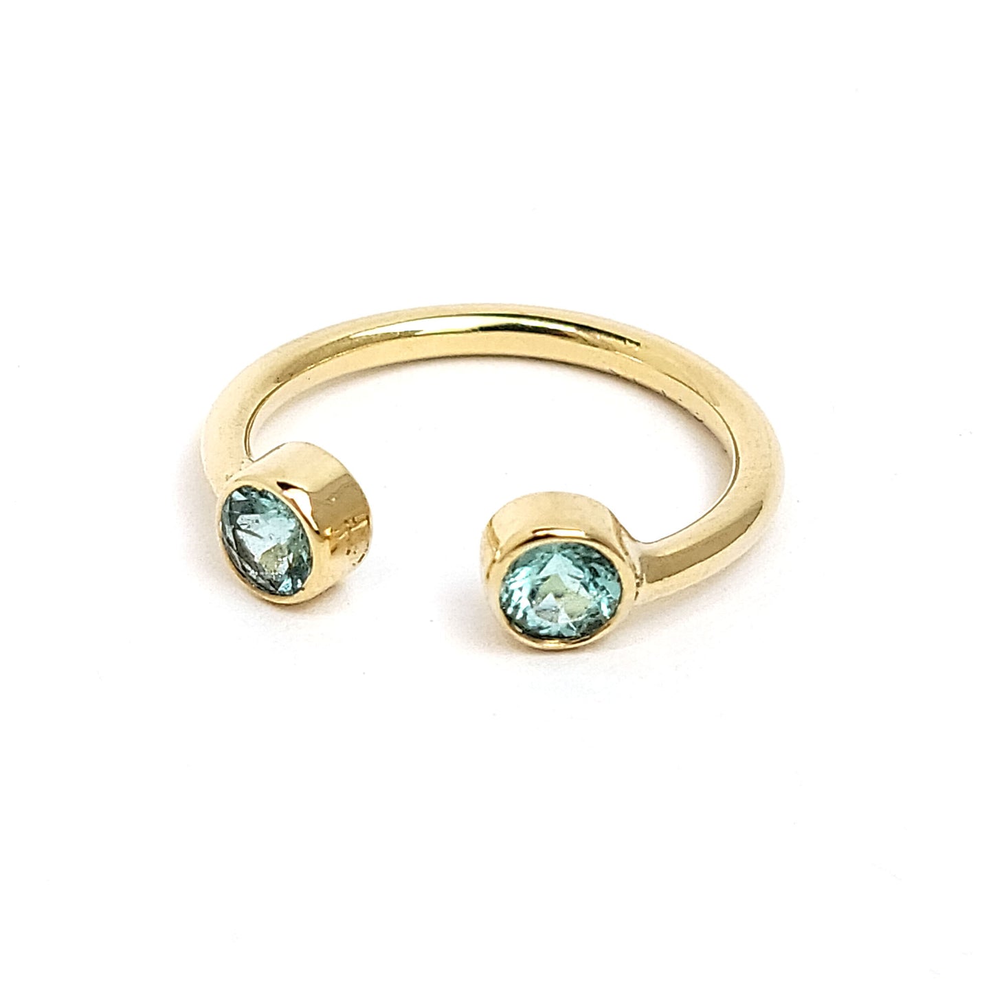 AA-Paraiba Tourmaline - 18k Yellow Gold