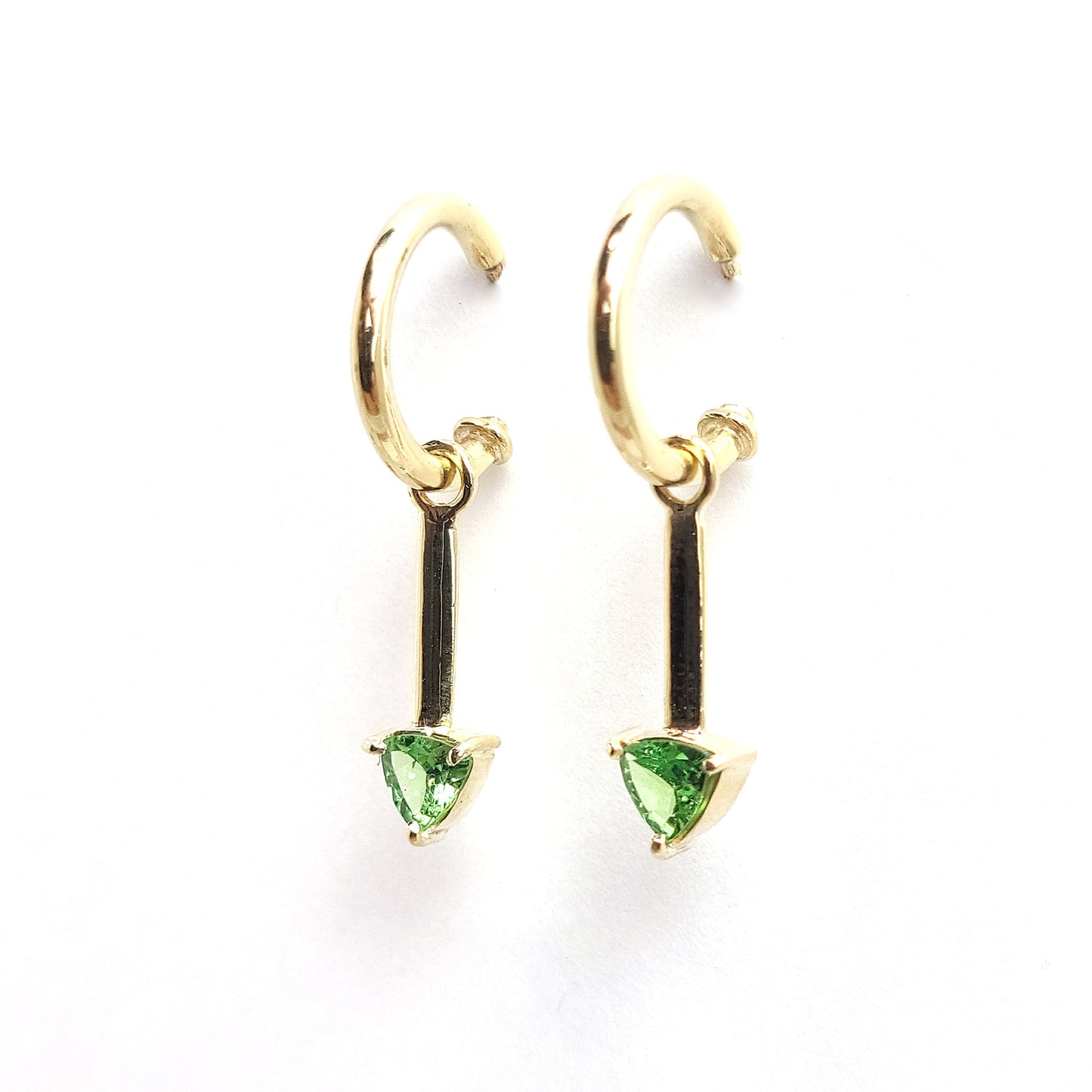 Earrings Loop - Tsavorite