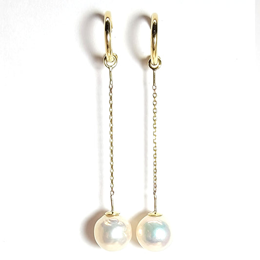 Earrings with Biva Pearls in 18k Gold