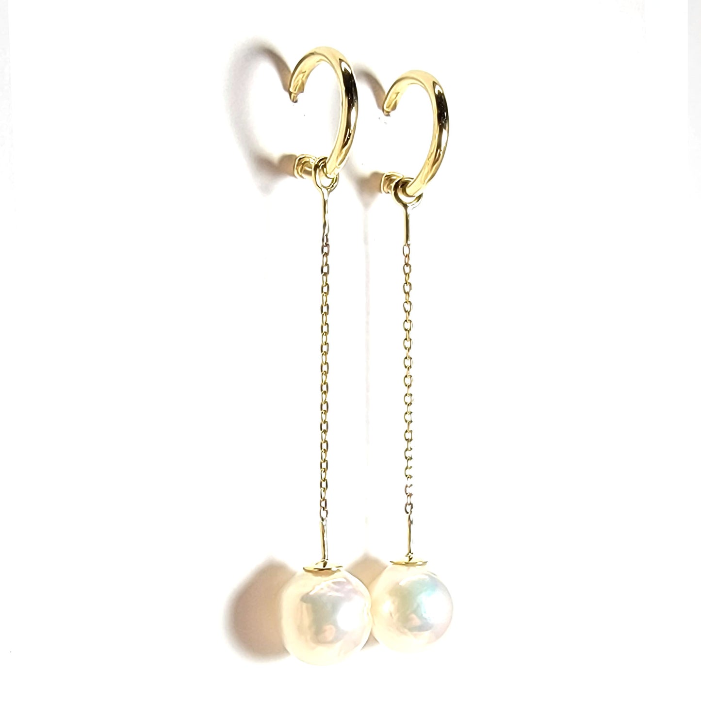 Earrings with Biva Pearls in 18k Gold