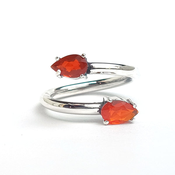 Fire Opal - Sterling Silver