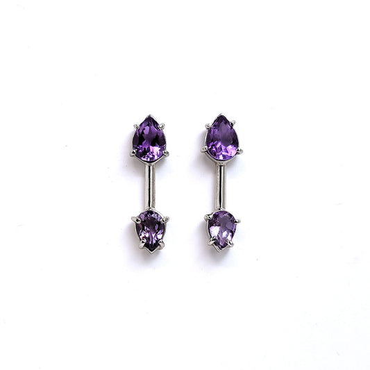 ET Earrings - Amethyst