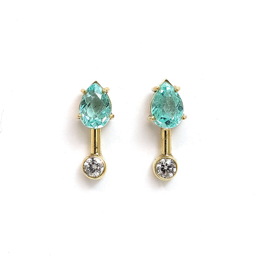 AA-Earrings Satellite - Paraiba Tourmaline