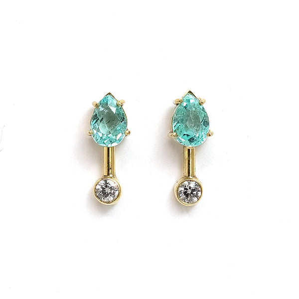 AA-Earrings Satellite - Paraiba Tourmaline