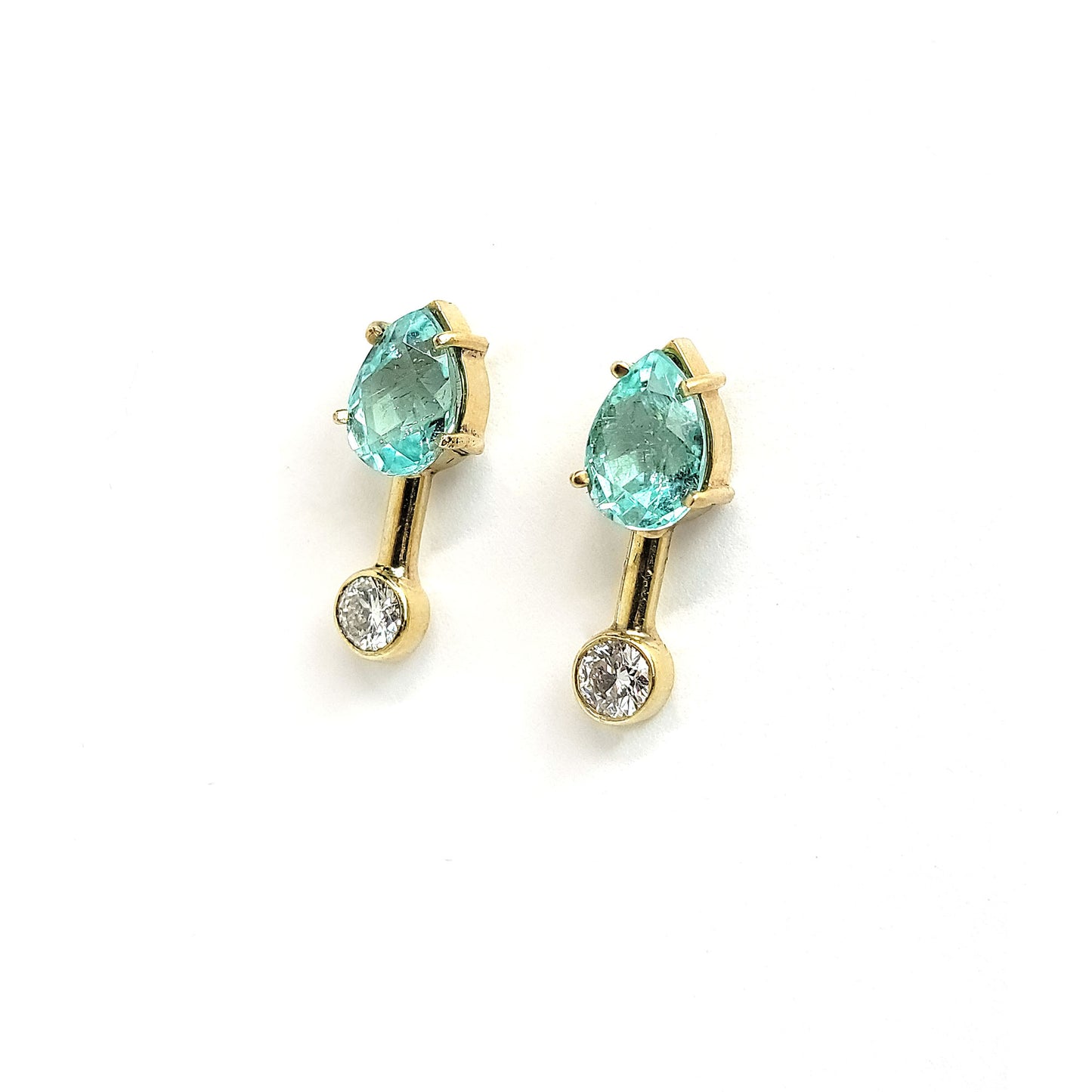 AA-Earrings Satellite - Paraiba Tourmaline