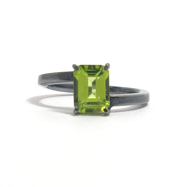 Peridot Sterling Silver Ring