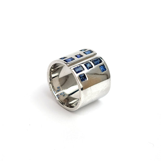 Sapphire - Sterling Silver Ring