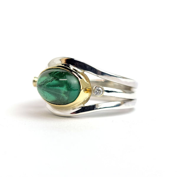 Tourmaline Cabochon Ring