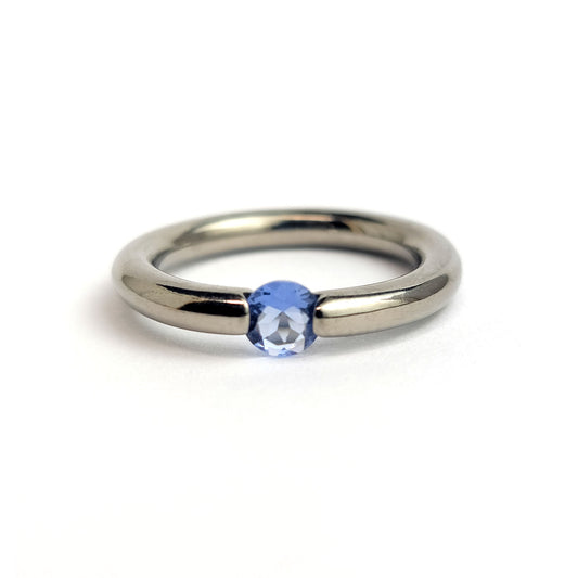 Titanium ring - Iolite